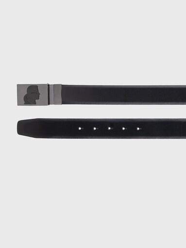 Double faced leather belt  - 3