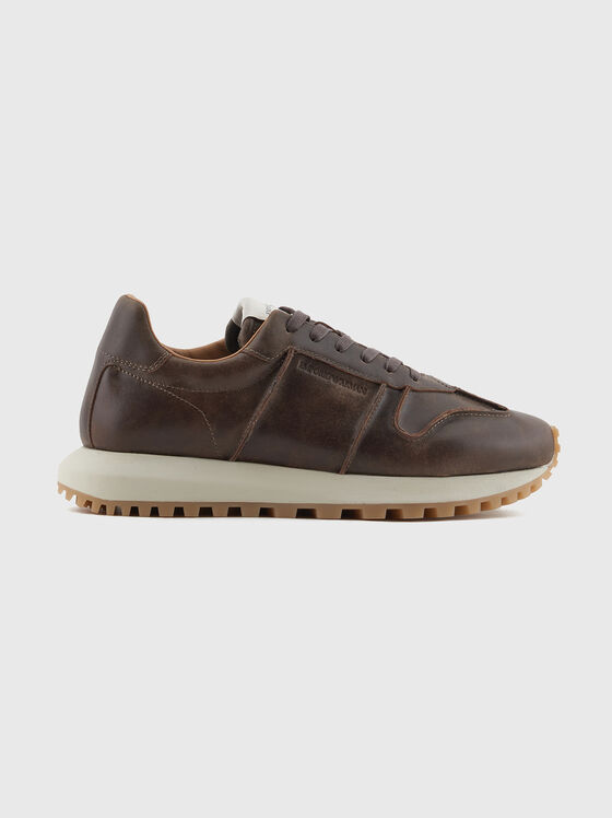 Genuine leather sneakers - 1