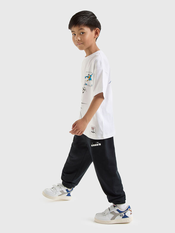 White T-shirt with  print - 4