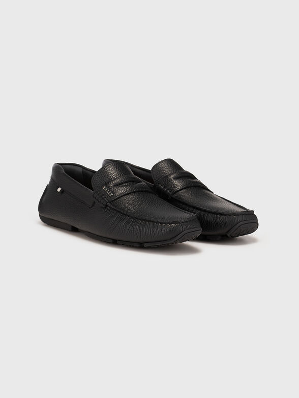 PAVEL-U black leather loafers - 2