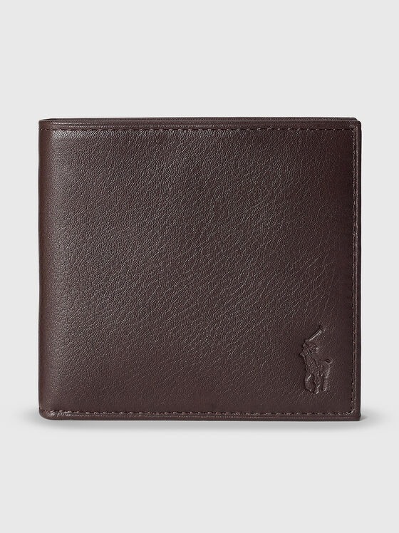 Dark brown leather wallet - 1