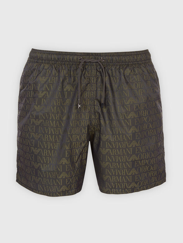 Beach shorts with logo print - 3