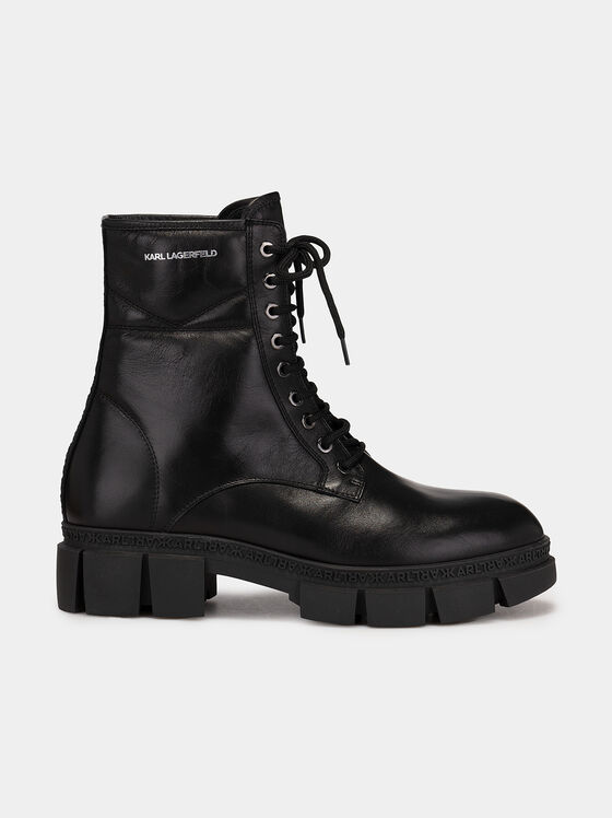 ARIA leather boots with laces - 1