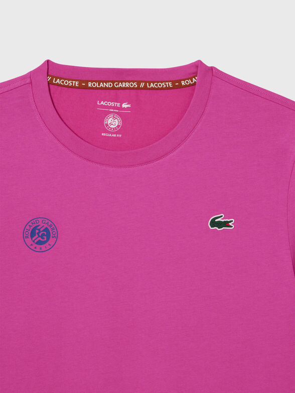 Roland-Garros Edition cotton T-shirt with oval neckline - 2