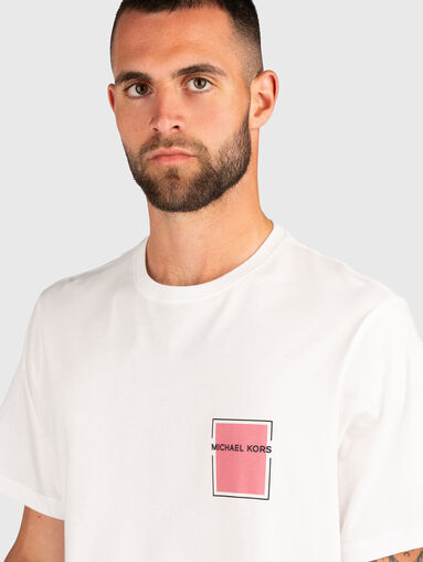Cotton T-shirt with accent back - 4