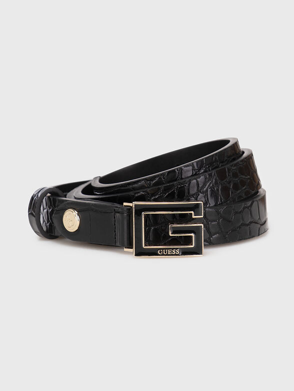 Belt with croc texture - 1