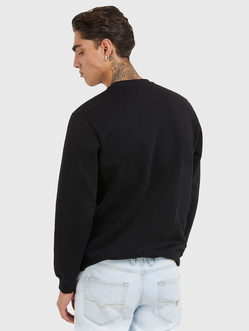 Black sweatshirt with print - 3