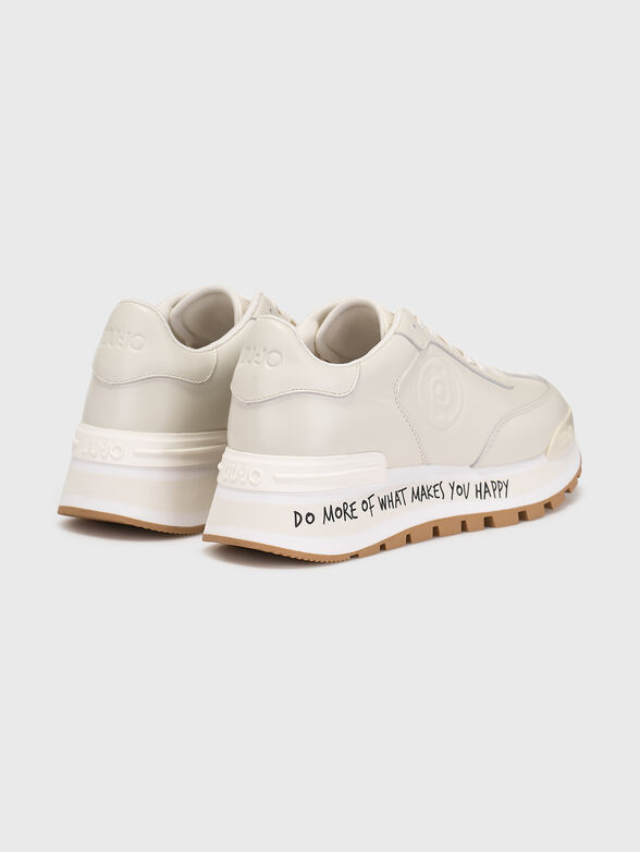 AMAZING 02 leather sneakers with inscription - 3