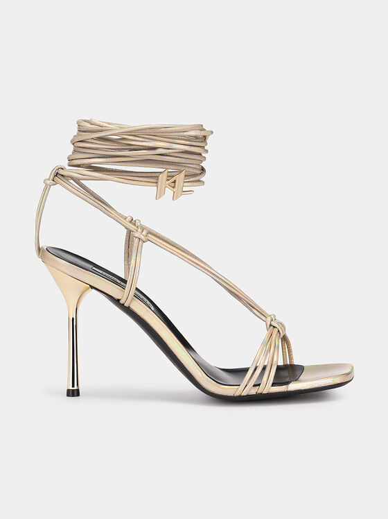 Gold-colored GALA  high-heels - 1