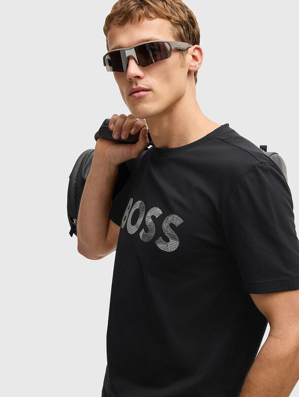 Cotton T-shirt with logo print - 4
