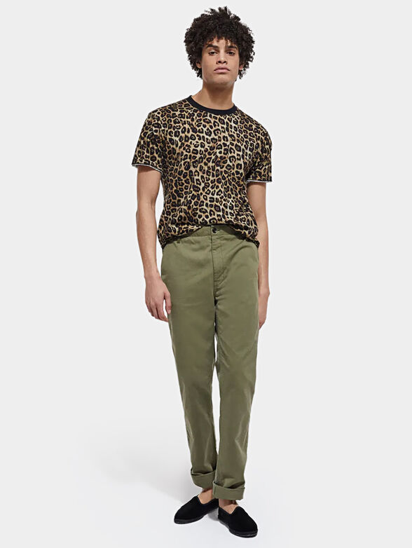T-shirt with leopard print - 2