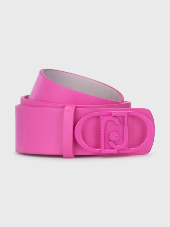 Belt with metal logo buckle - 1