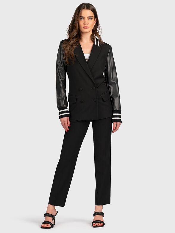 FRANCES black double-breasted blazer - 2