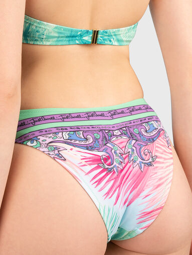 One-piece swimsuit with multicolored print - 3