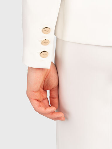 White jacket with gold buttons - 4