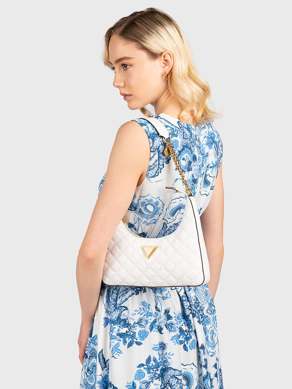 GUILLY bag with quilted effect in beige colour - 2