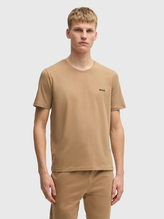 Tricou din bumbac cu detaliu logo - 1