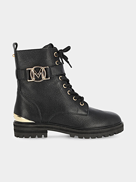 KYANA black leather ankle boots - 1