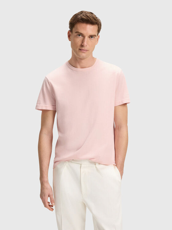 BECKHAM x BOSS pink cotton T-shirt  - 1
