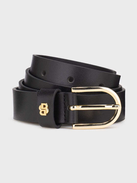 Leather belt with gold details - 1