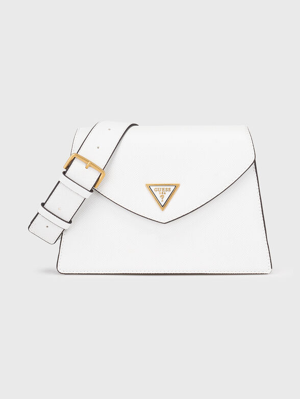 LOSSIE black crossbody bag with triangular logo - 1