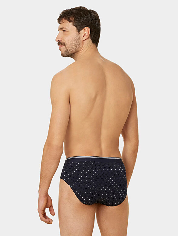 Blue polka dot briefs - 2