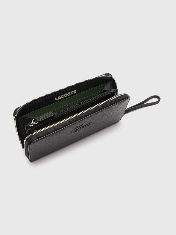 Black wallet with embossed logo detail - 2