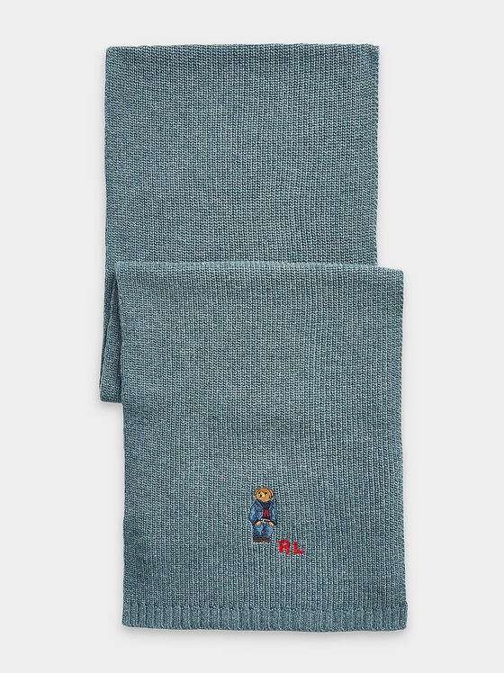 Şal ţesut cu accent Polo Bear - 1