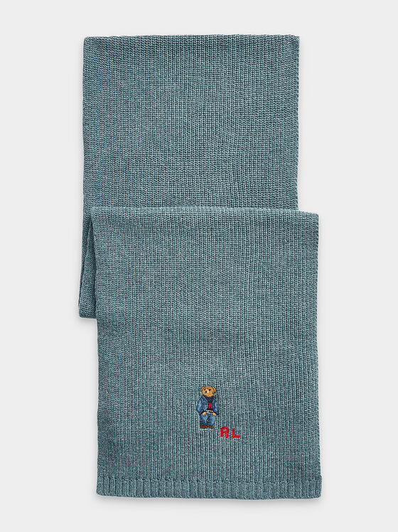 Şal ţesut cu accent Polo Bear - 1