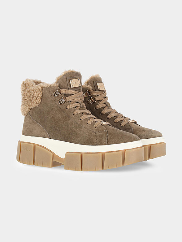 KEYLA ankle boots with faux fur accent - 2
