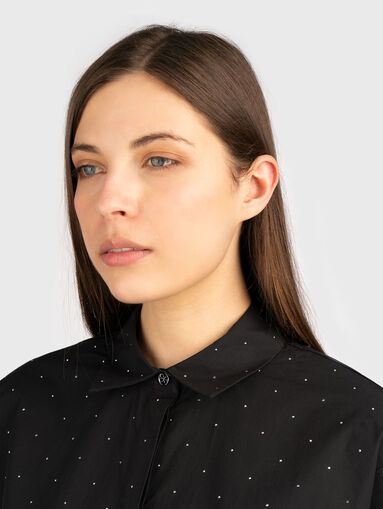 SILVIA HOTFIX black shirt - 5