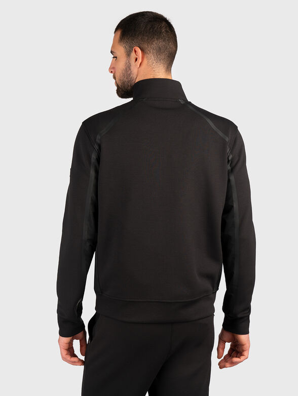 Black sweatshirt with accent zips - 2