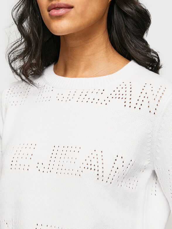 TIERNEY sweater with logo perforations - 4