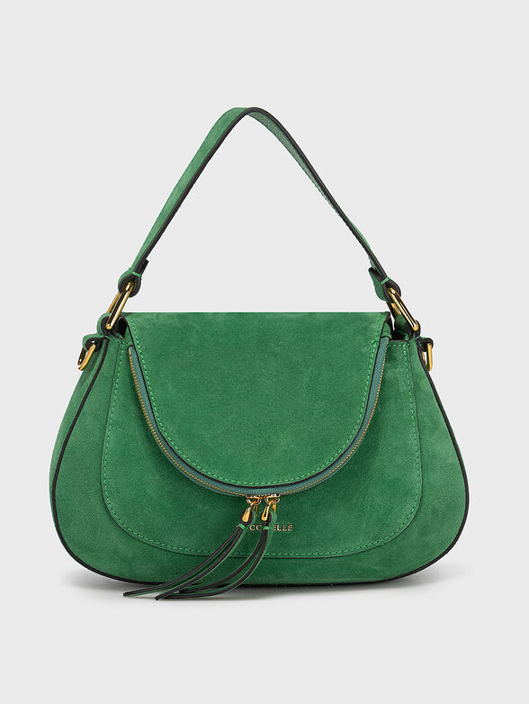 Green suede hobo bag - 1
