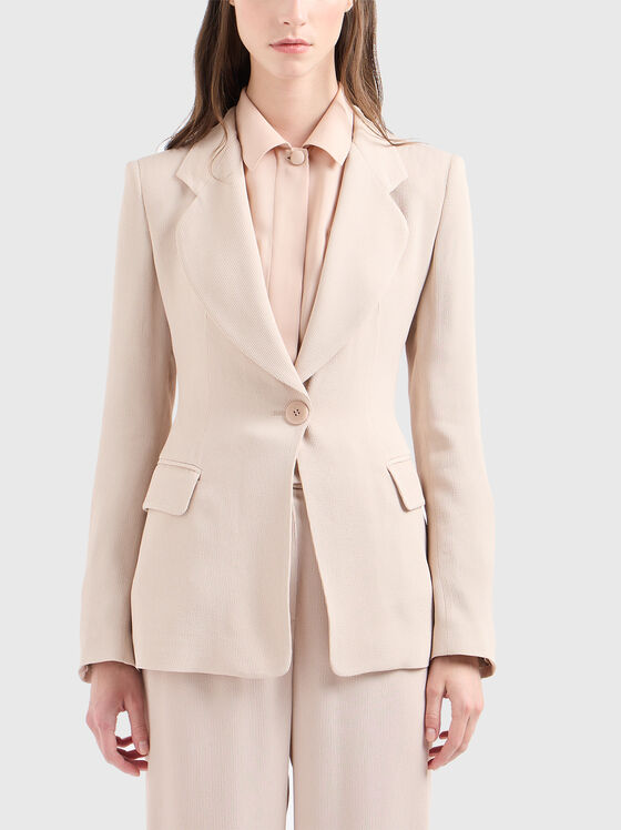 Sacou elegant în ecru - 1