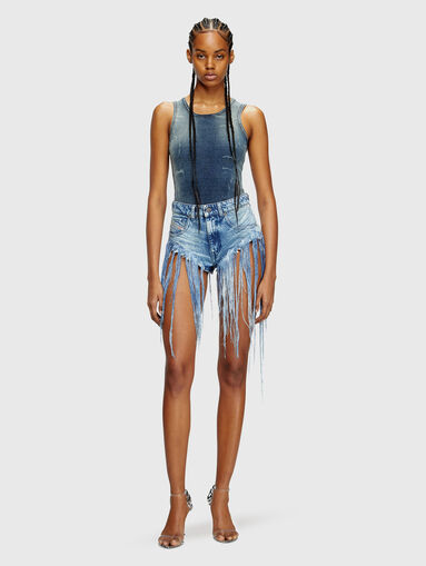 DE-JIZZ-FSG shorts with fringe - 5