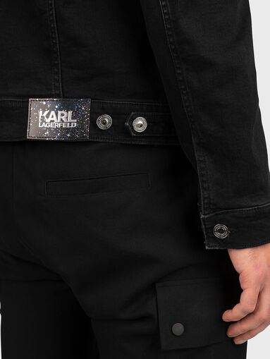Black denim jacket - 5
