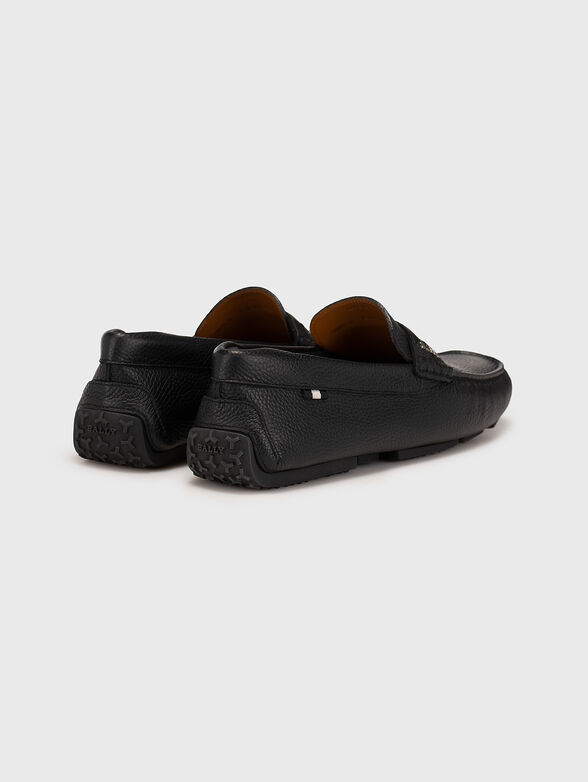 PAVEL-U black leather loafers - 3