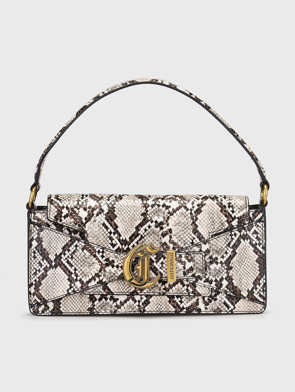 Crossbody bag with animal print and texture - 1