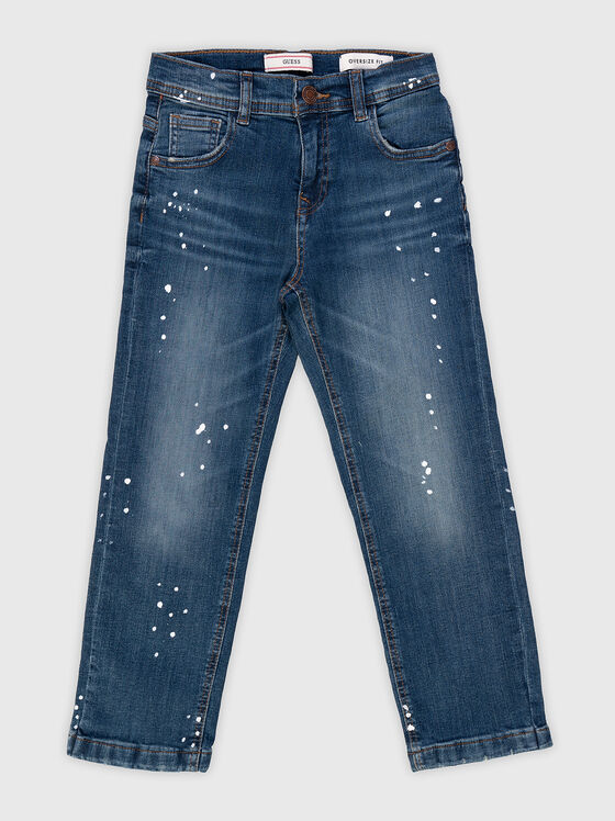 Blue jeans with washed effect - 1