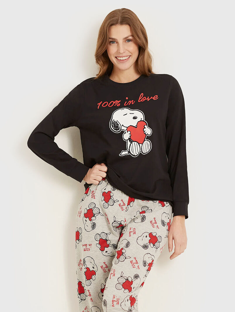 SNOOPY LOVE two-piece cotton pyjamas  - 3