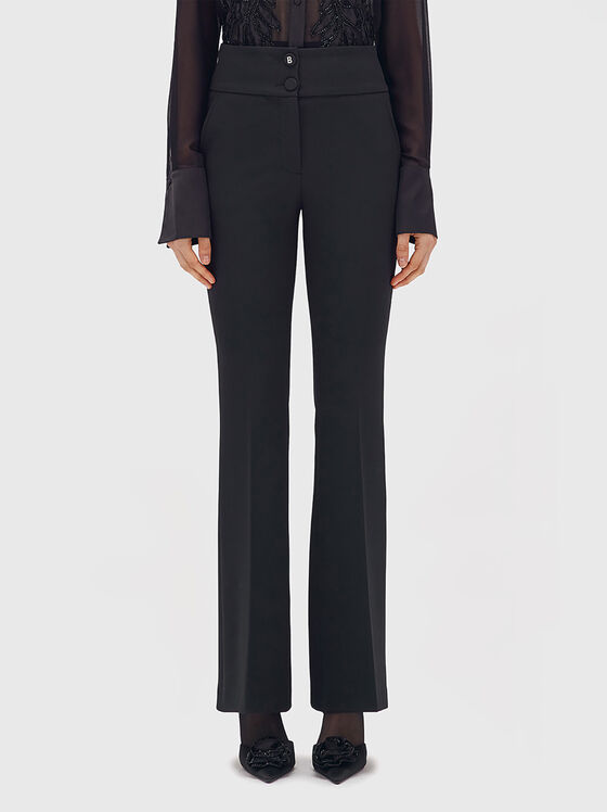 Pantaloni drepți negri - 1