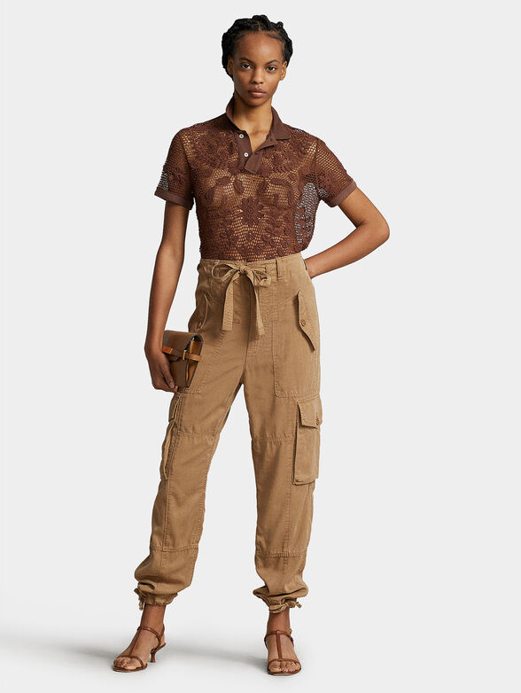 Polo-shirt with sheer effect - 2