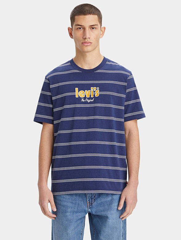 Levi's® striped T-shirt with logo lettering - 1