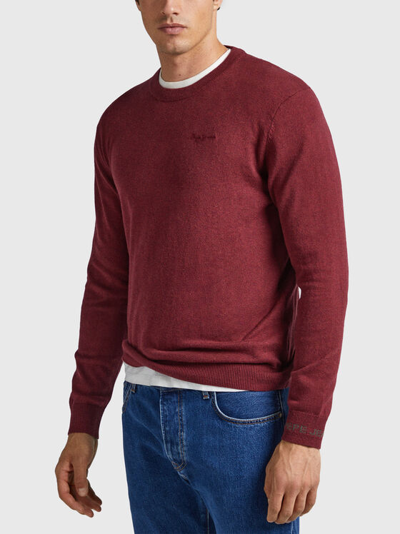 ANDRE black sweater with crew neck - 1