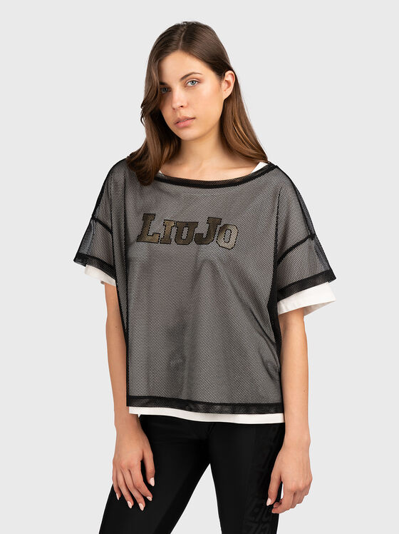 Tricou cu detaliu logo - 1