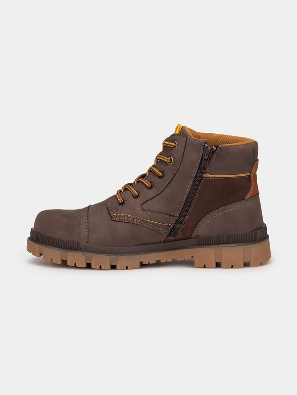 COMBAT HI ankle boots with logo lettering - 4