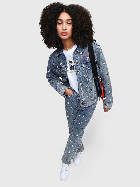 KLxDISNEY denim jacket with monogram print - 2