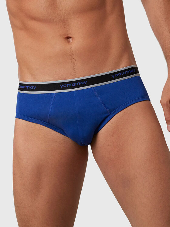 NEW FASHION COLOR black briefs with logo - 1