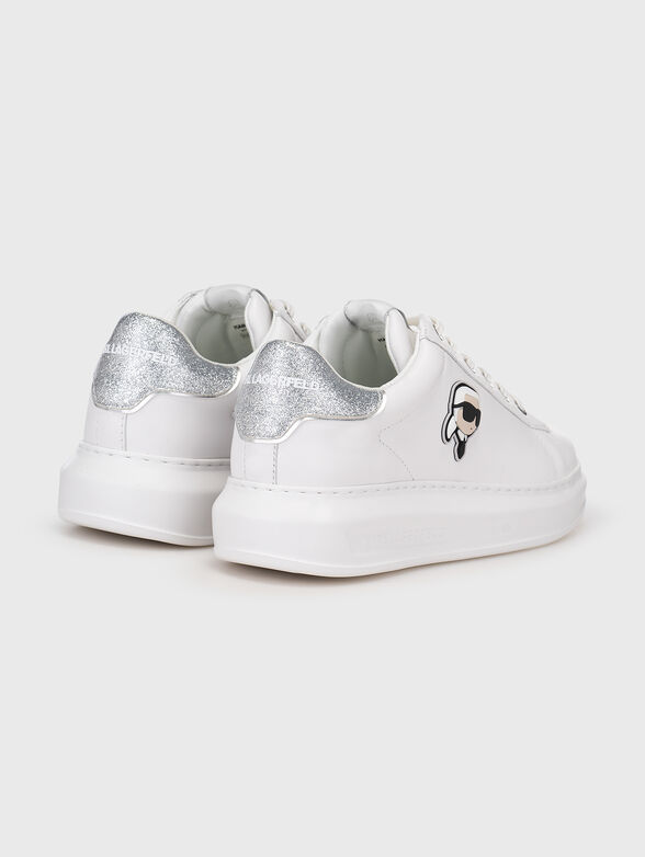 KAPRI leather sneakers with accent logo - 3